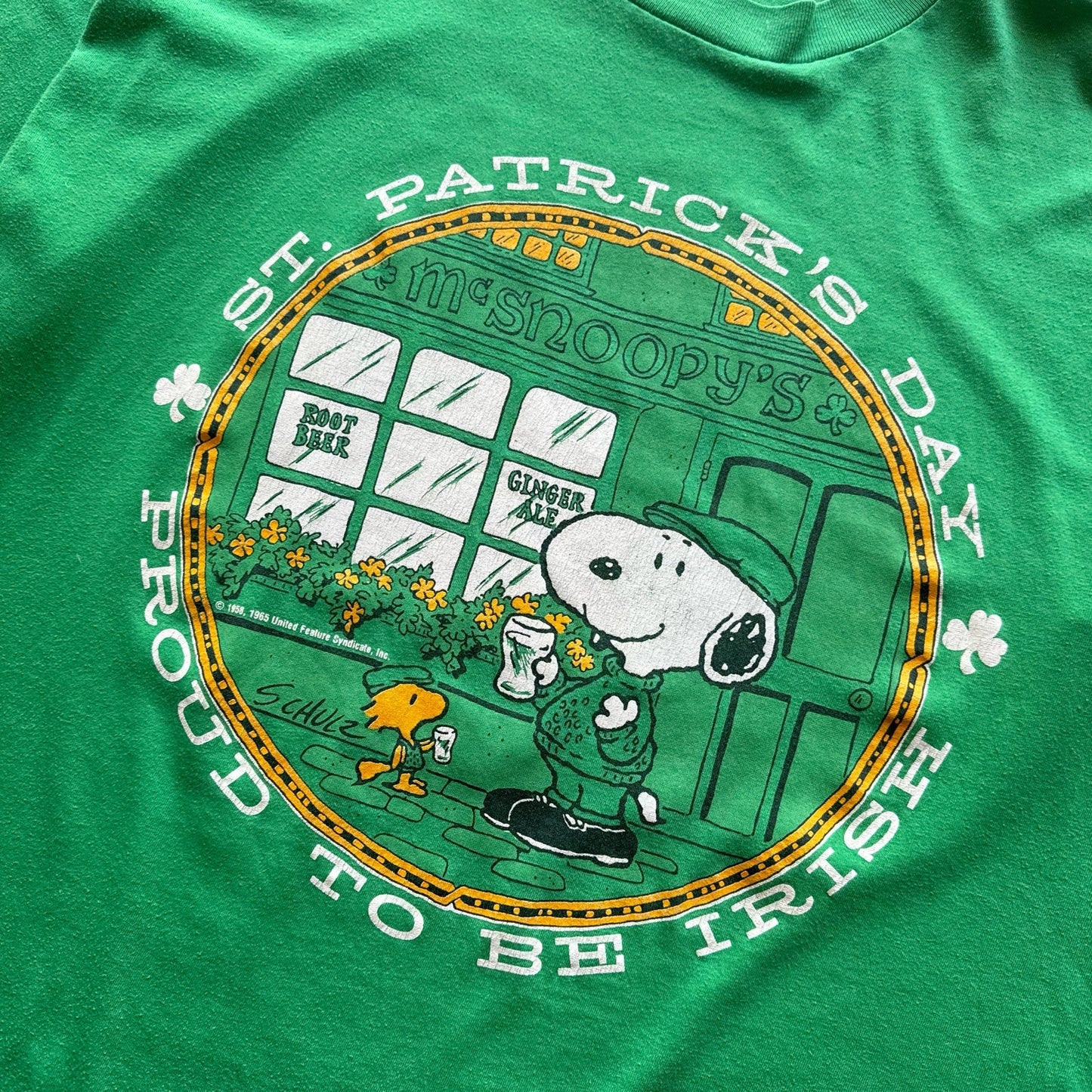 Vintage 80’s Snoopy St.Patrick’s Day T shirt