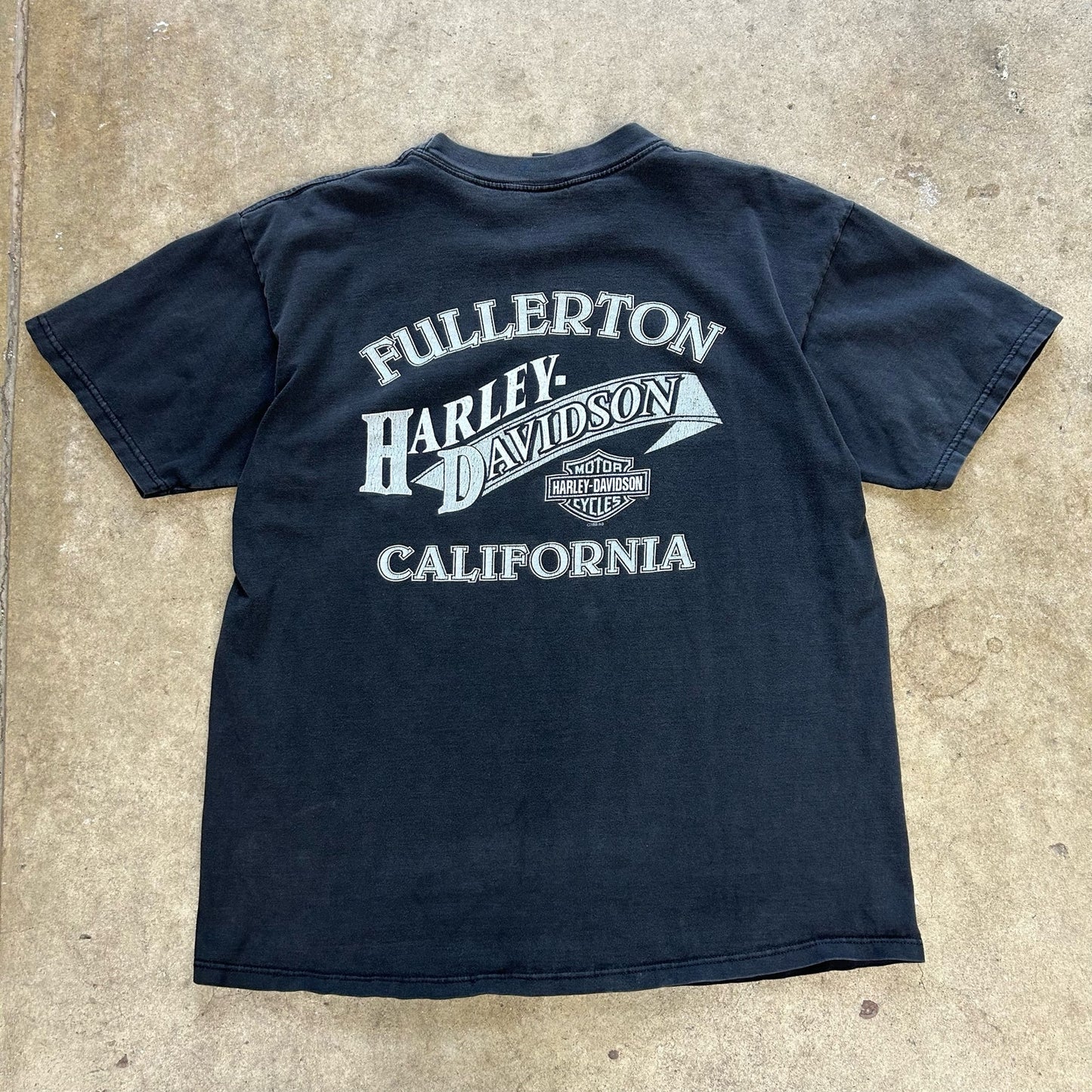 Harley Davidson Motorcycles T-Shirt Flames Another Legend Begins Size XL