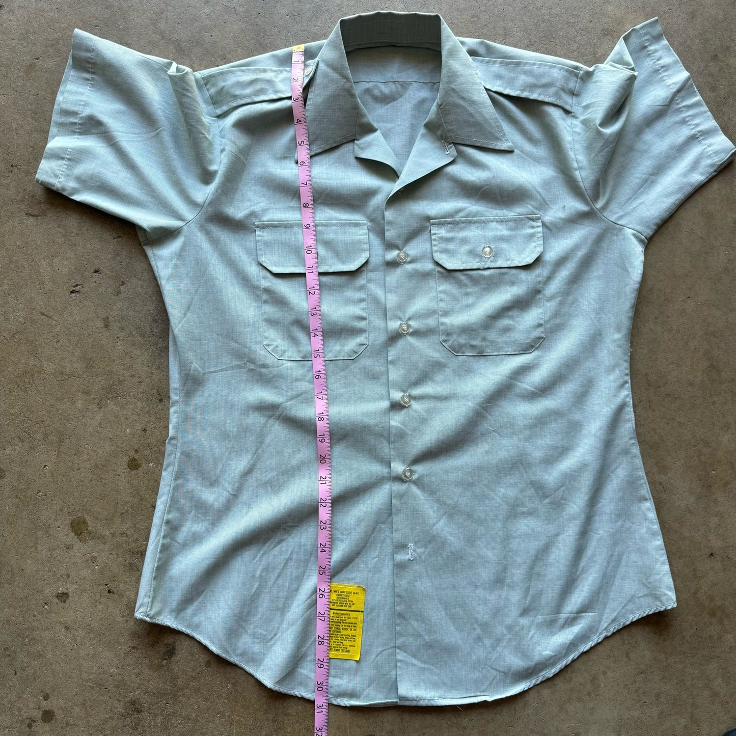 Vintage Military Button up shirt sleeve shirt