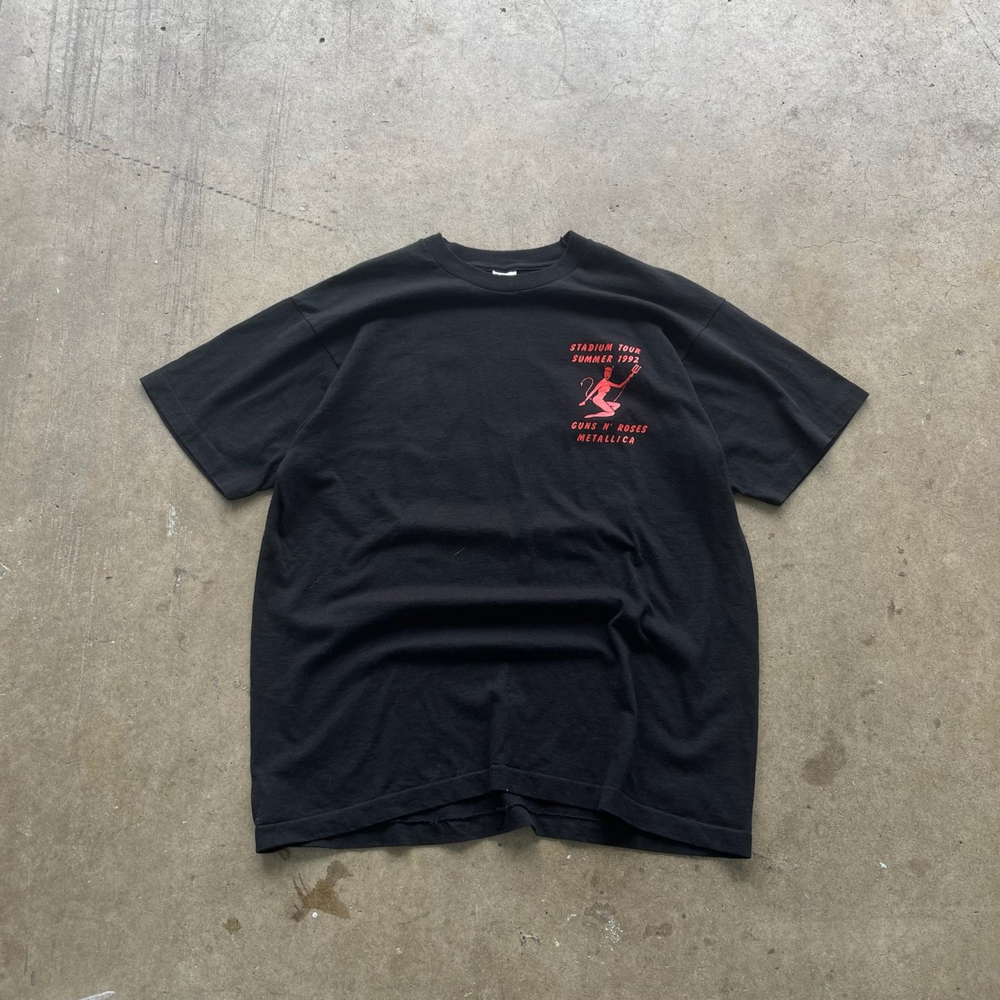 Metallica x Guns and Roses Stadium Tour Vulgar T-shirt (Very Rare) Size XL
