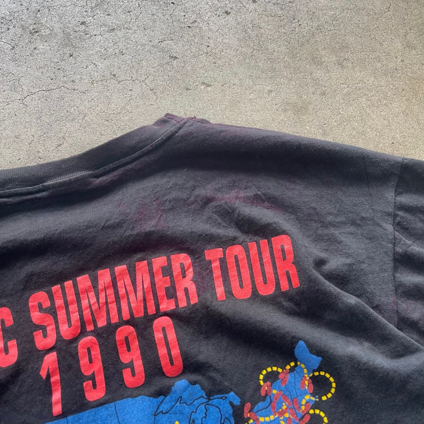 New Kids on the Block 1990 Magic Summer Tour T-shirt Size XL