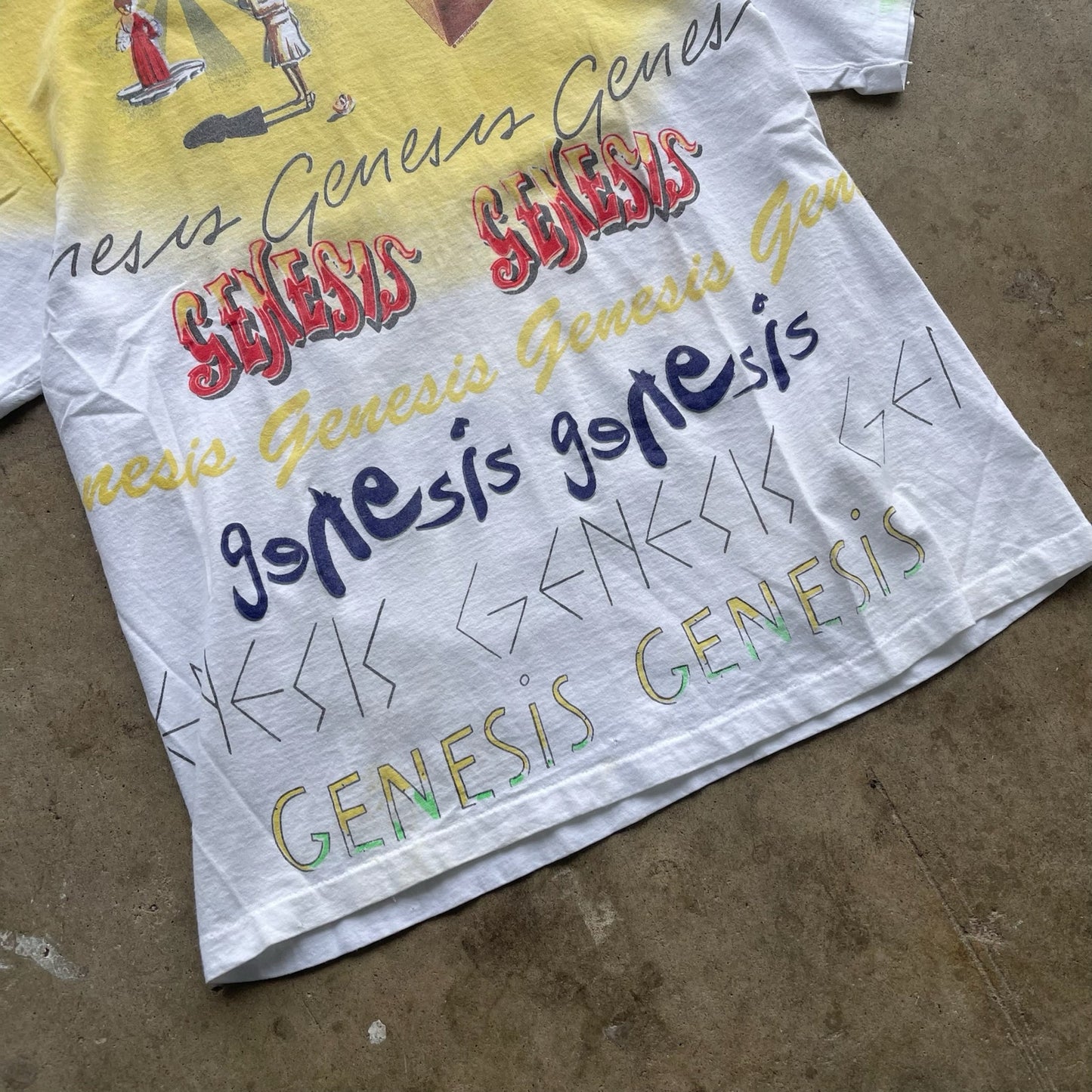 Genesis 1992 AOP Tour T-shirt Size Large