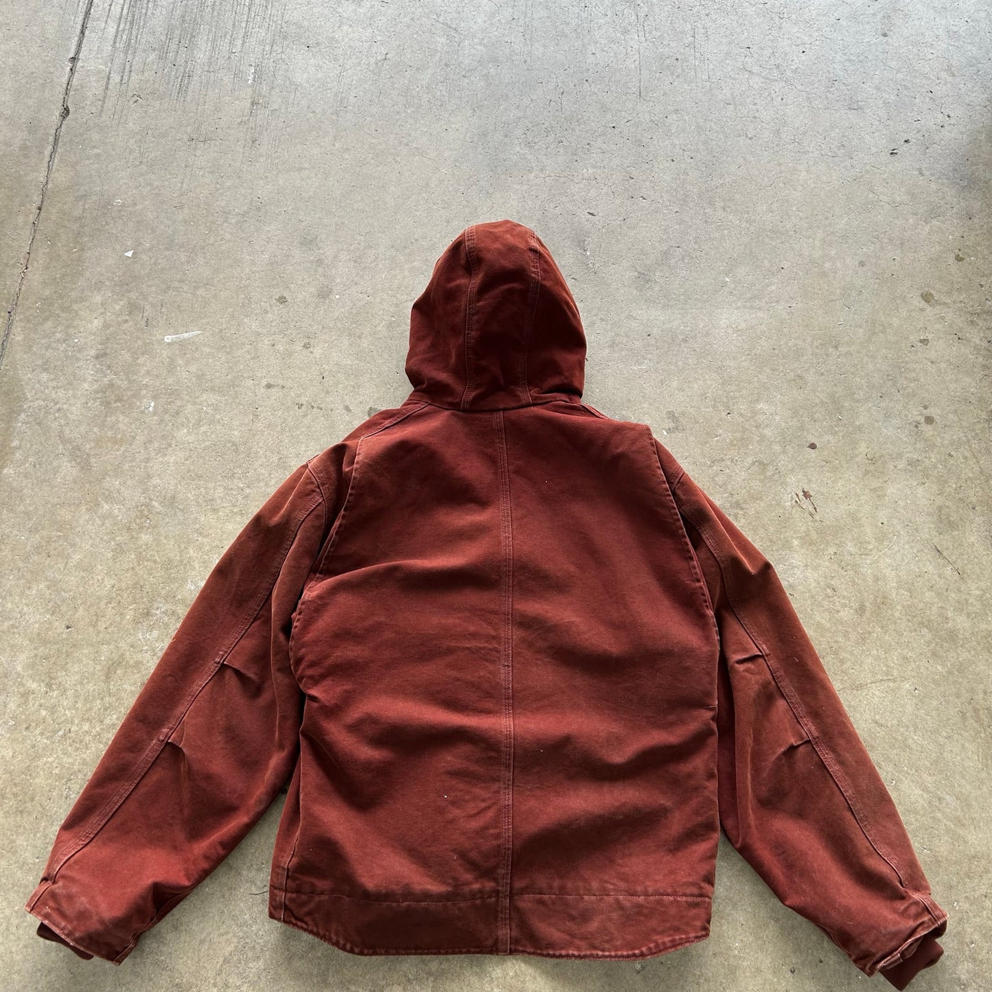 Carhartt Sherpa lined hoodie workwear jacket size XL