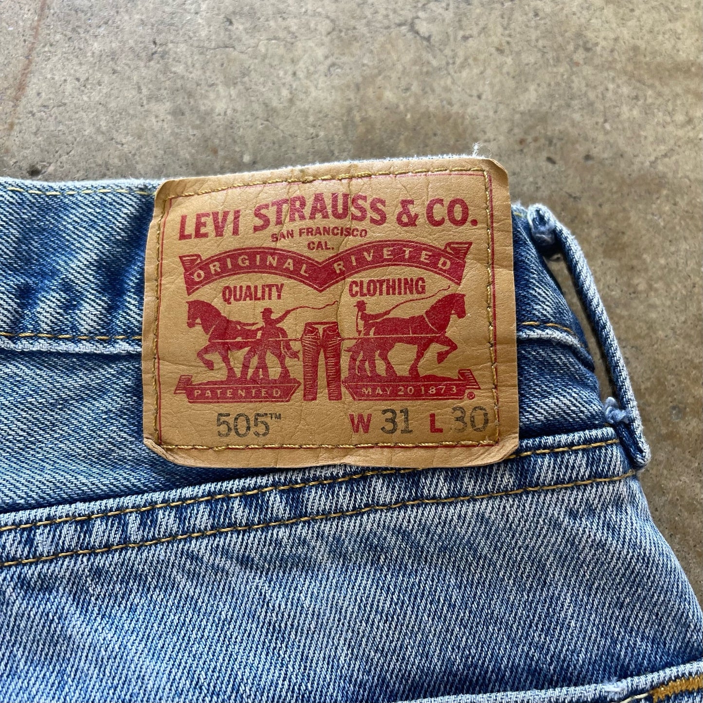 Levis 505 W31 x L30 Jeans With a Great Wash