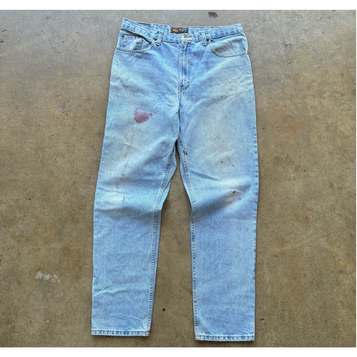Men's Vintage Light Wash Route 66 Jeans Size 38x34