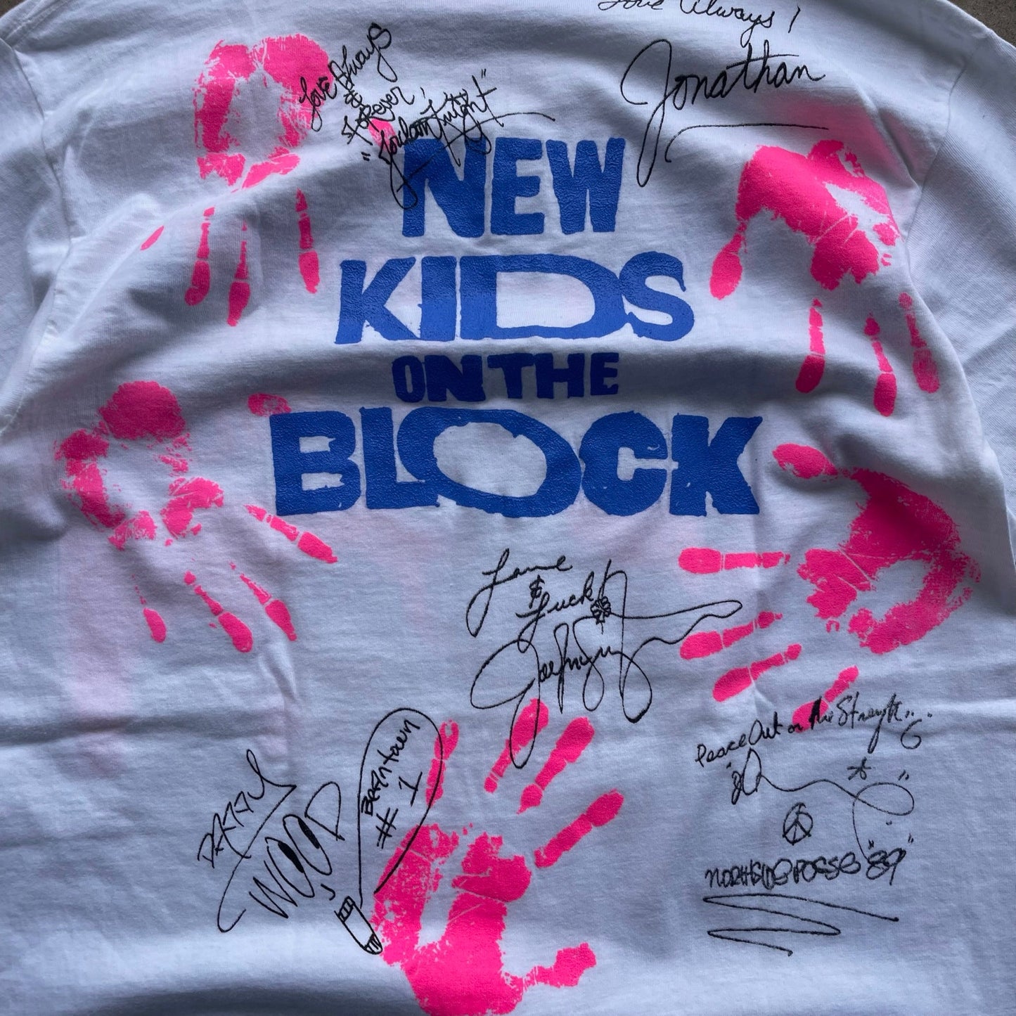 New Kids on the Block Hangin' tough 1989 T-shirt size Large