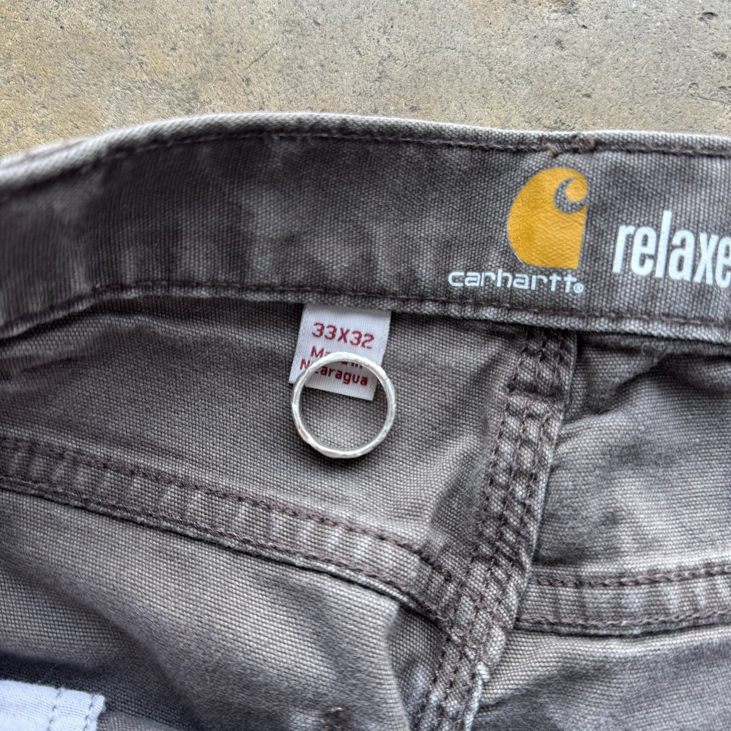 Carhartt Faded Grey carpenter pants size 33x32