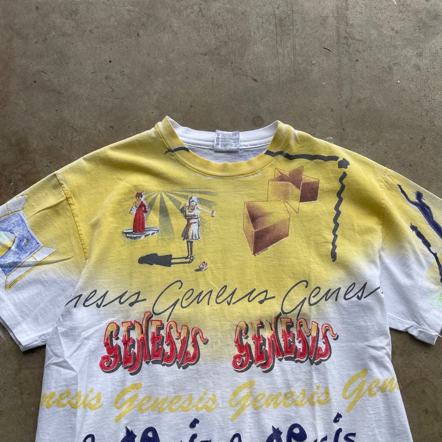 Genesis 1992 AOP Tour T-shirt Size Large