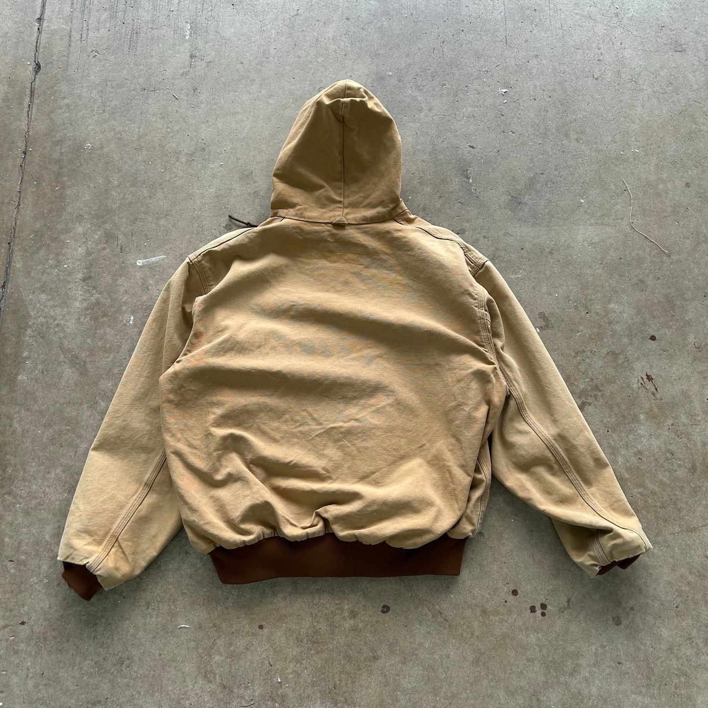 Carhartt hooded work wear jacket size large