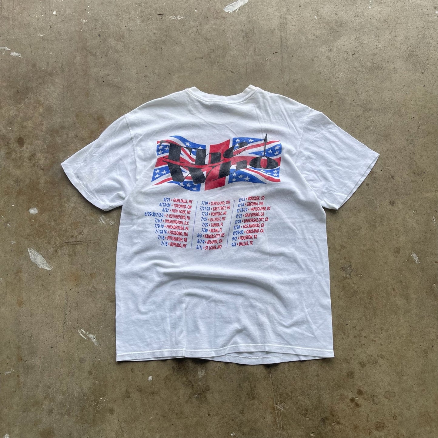 The Who 1989 the kids are alright tour y-shirt Size Men's XL