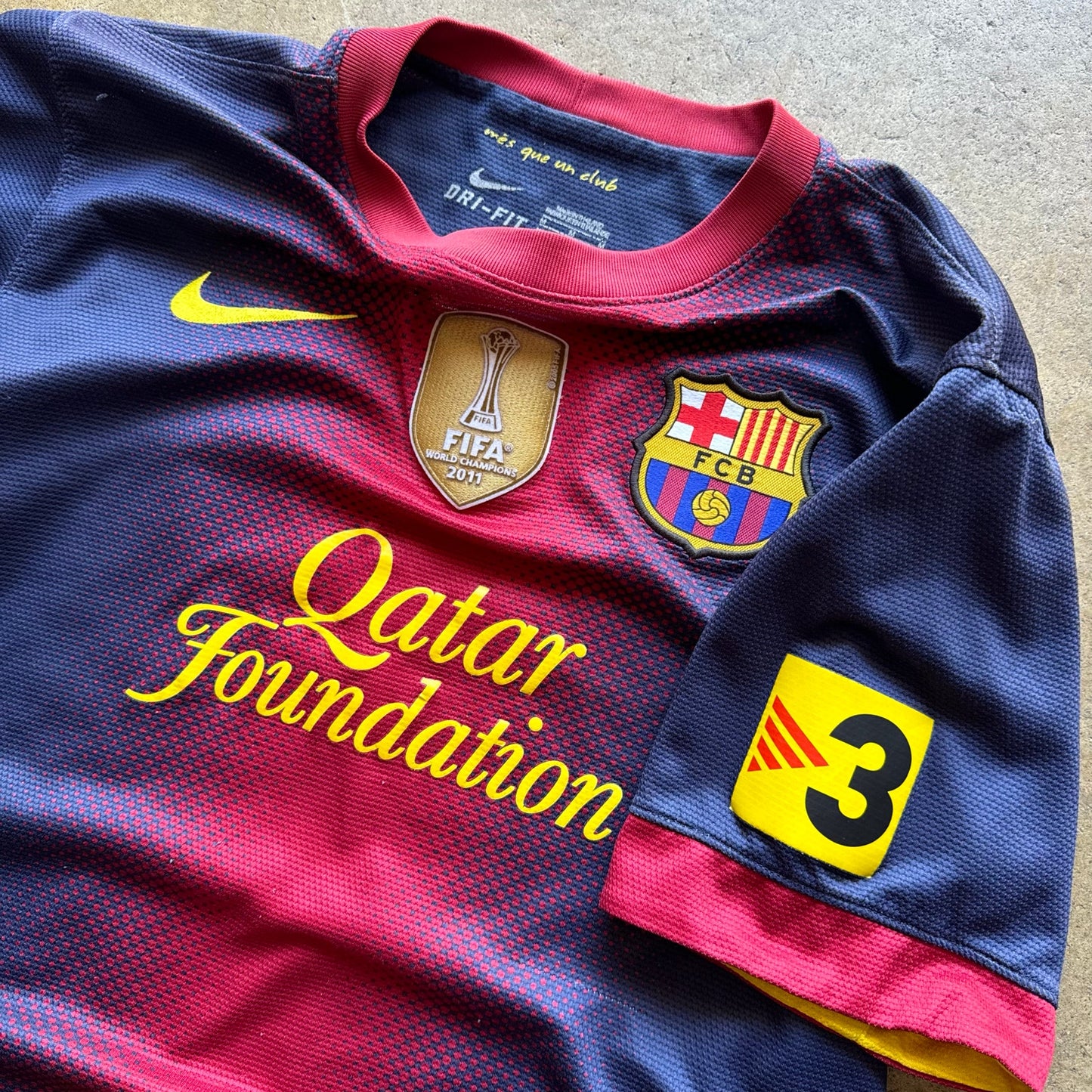 FC Barcelona Spain 2012/2013 Home FOOTBALL SHIRT SOCCER Nike #10 Messi