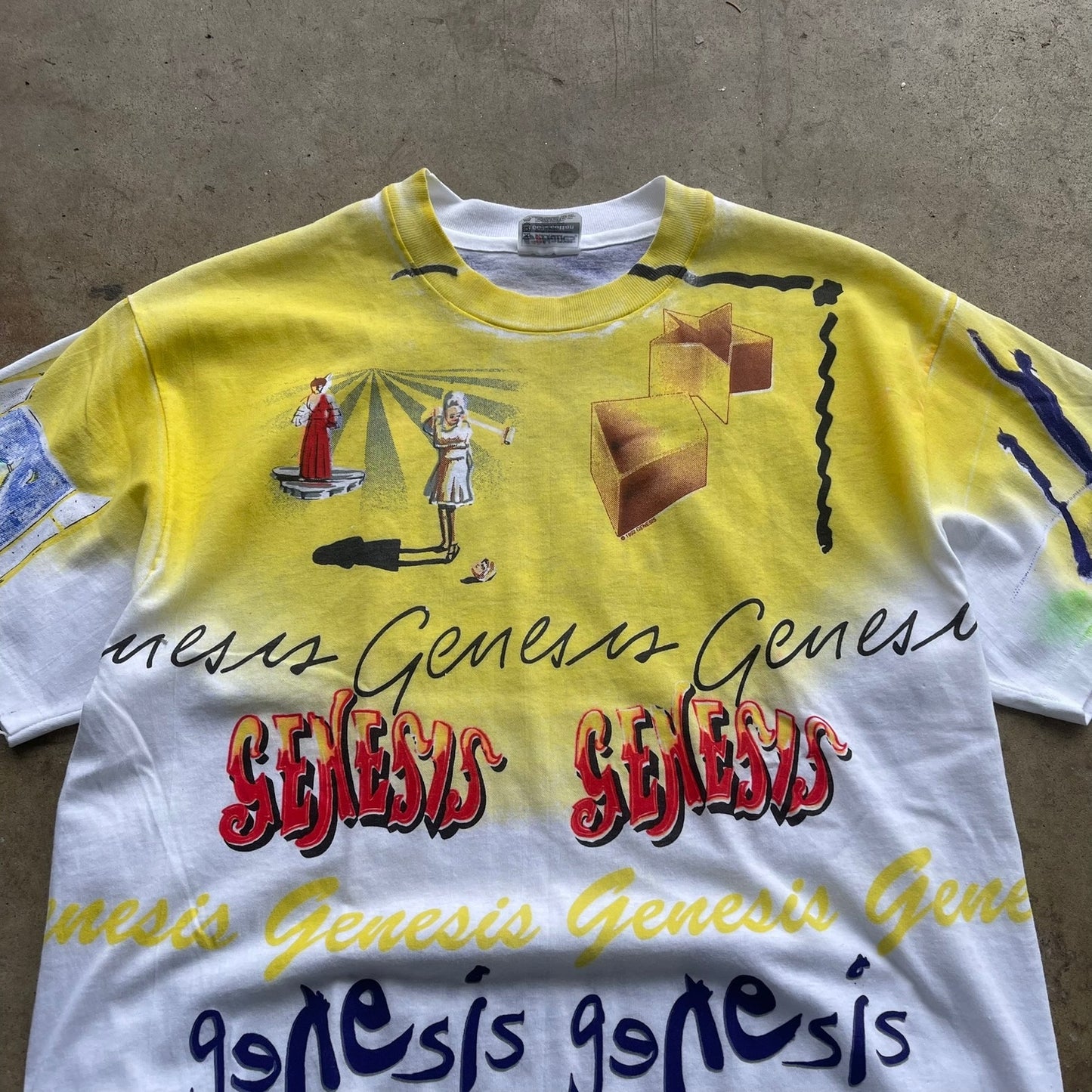 Genesis 1992 AOP Tour T-shirt Size Large