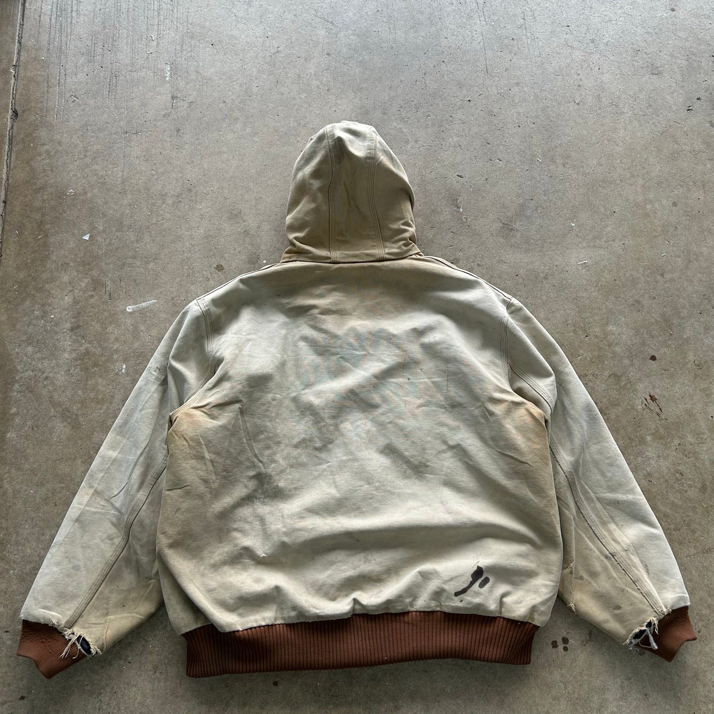 Carhartt hooded workwear jacket size XL