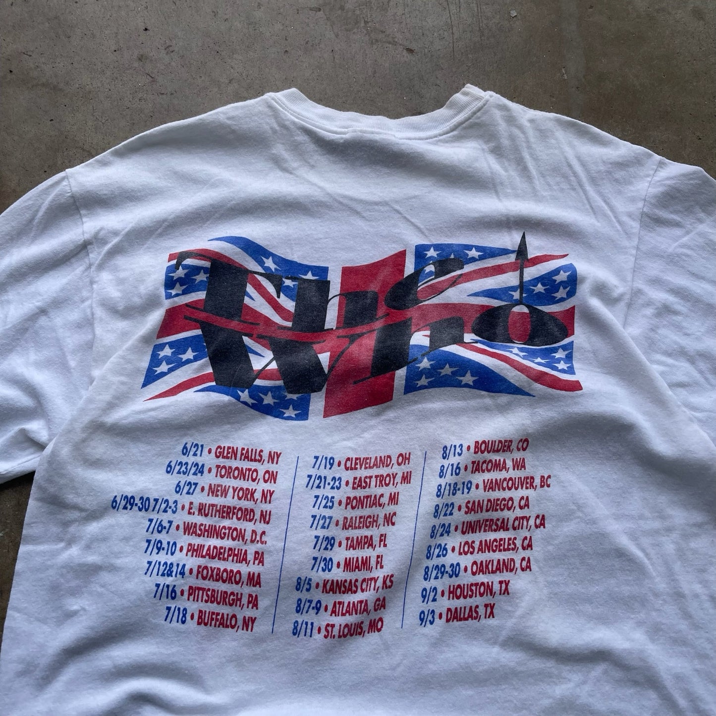 The Who 1989 the kids are alright tour y-shirt Size Men's XL