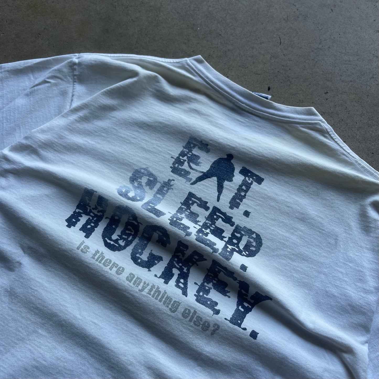 Vintage Hockey Graphic Tee Front and Back