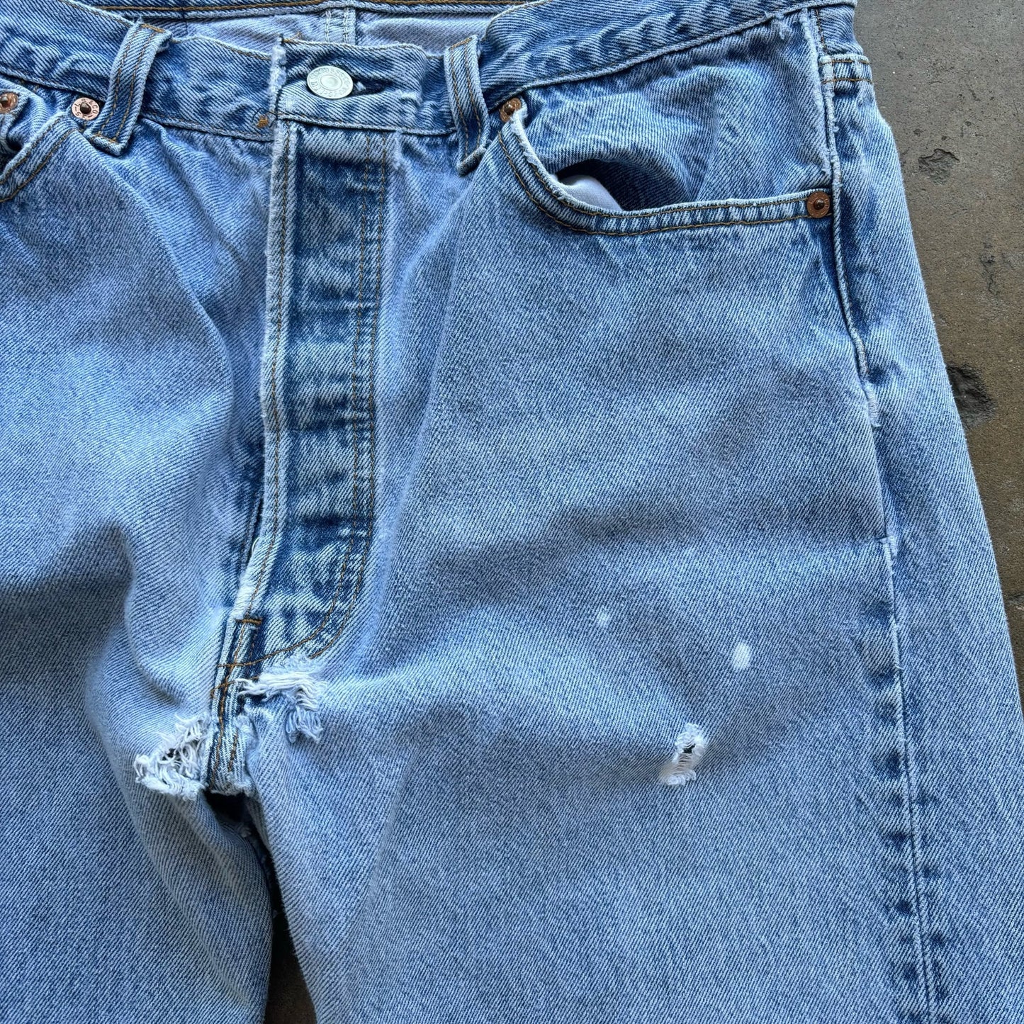Vintage 90's Levi's 501xx Light wash denim pants Size 36x38
