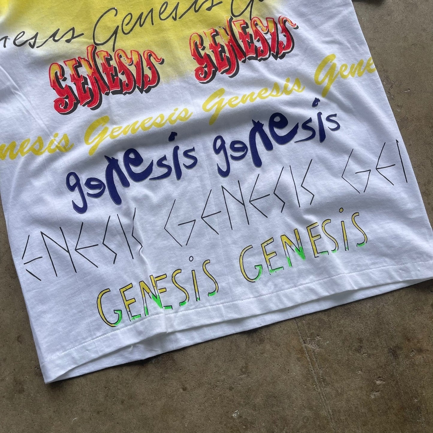 Genesis 1992 AOP Tour T-shirt Size Large