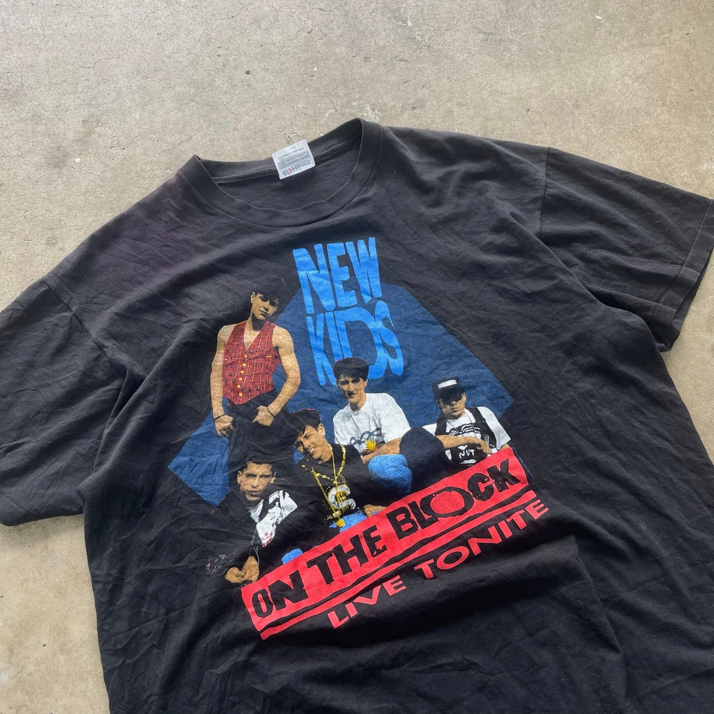 New Kids on the Block 1990 Magic Summer Tour T-shirt Size XL