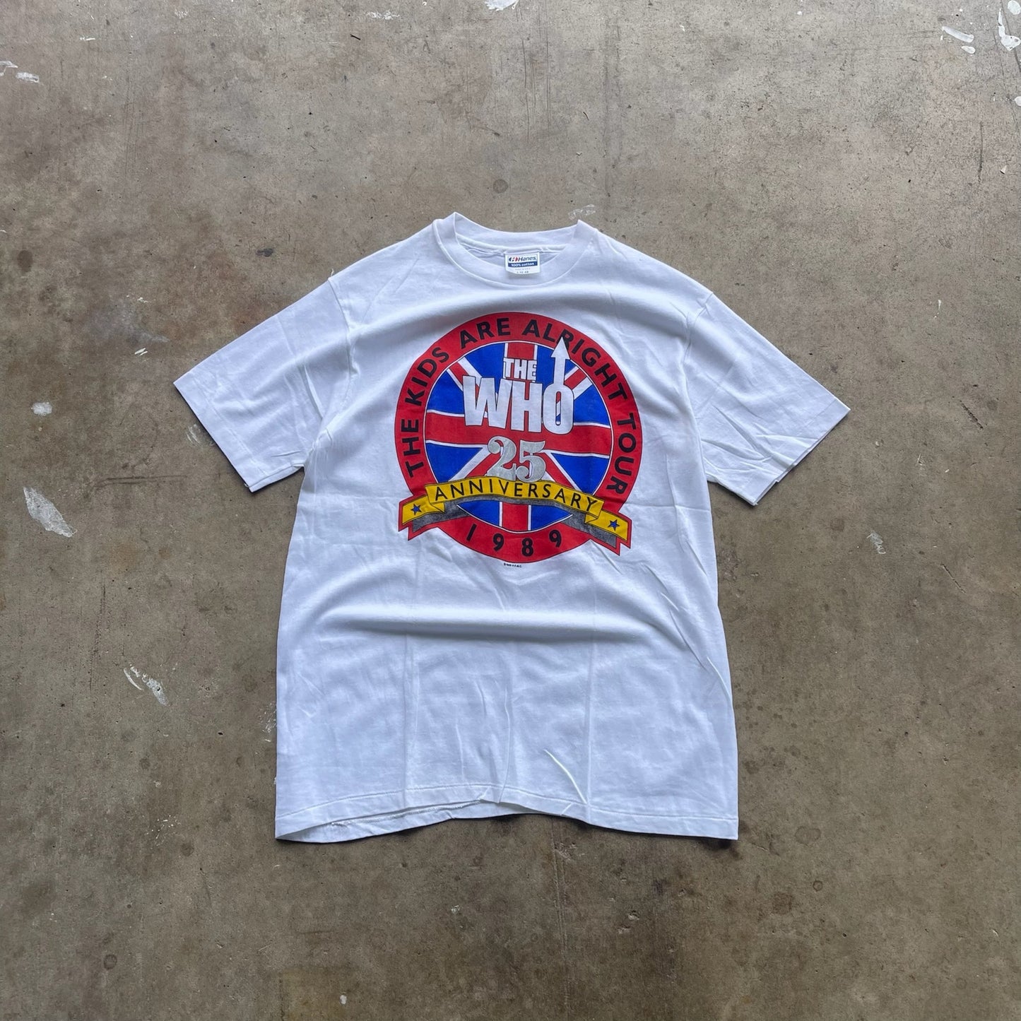 The Who 1989 The Kids are Alright Tour 25th anniversary T-shirt Size L