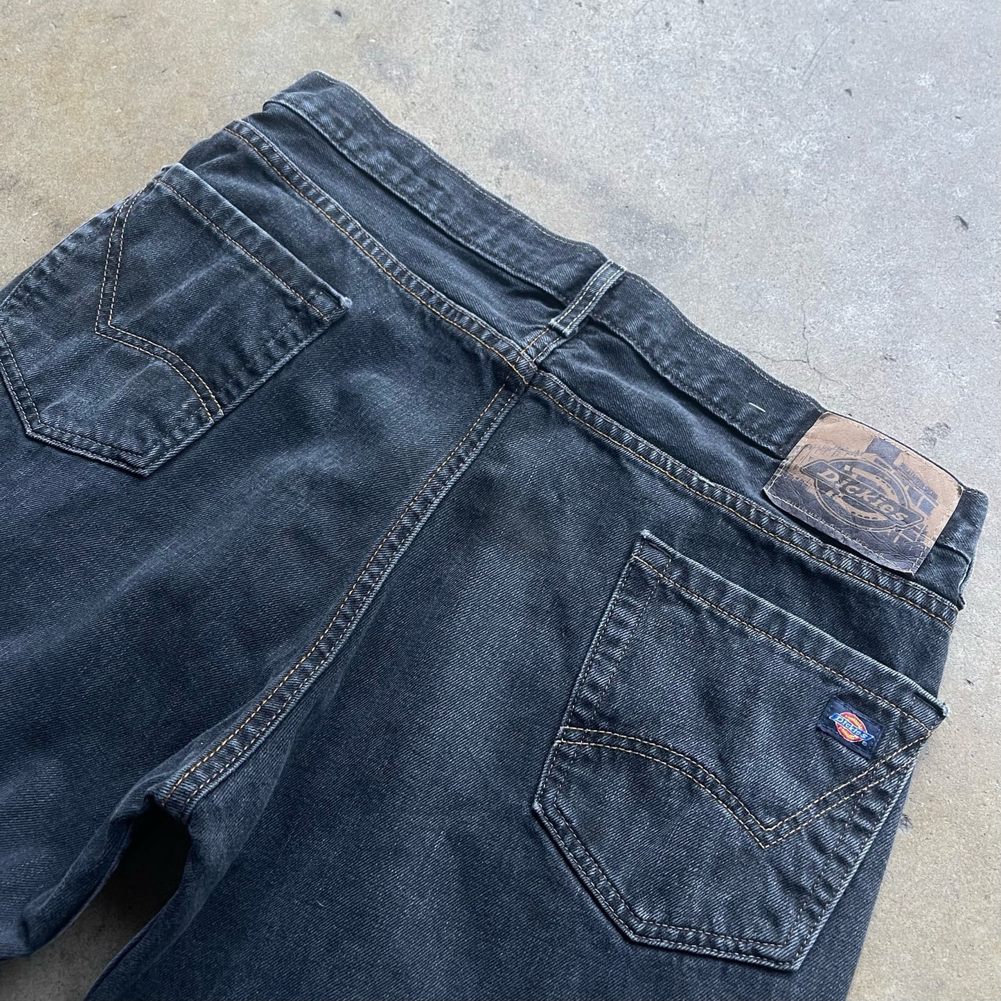 Dickies Straight Leg Black Denim Style Pants