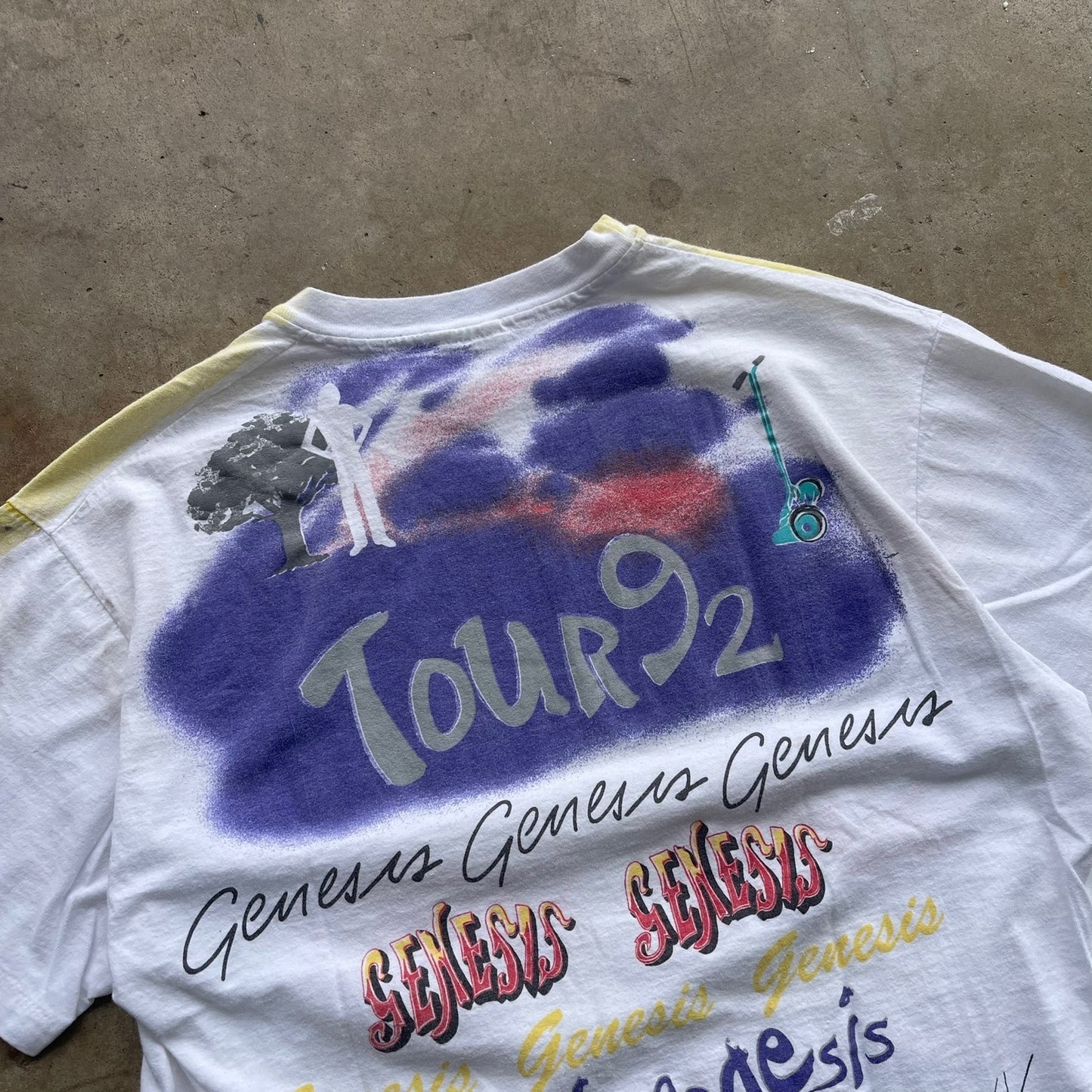 Genesis 1992 AOP Tour T-shirt Size Large