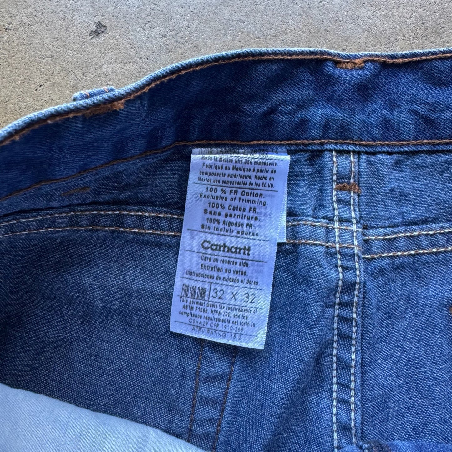 Carhartt Blue denim Workpants Size 32x32