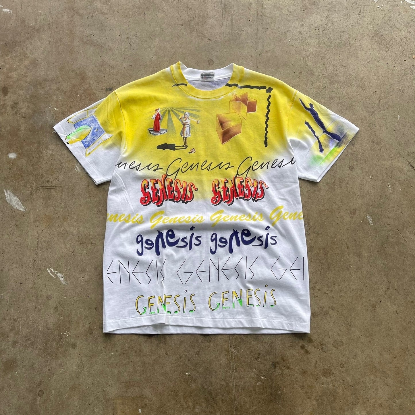 Genesis 1992 AOP Tour T-shirt Size Large