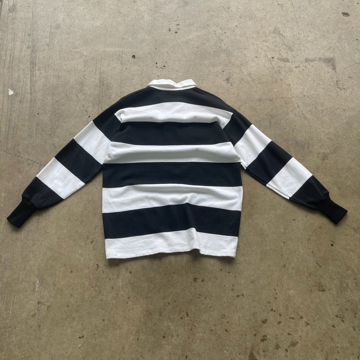 Vintage The WHO 1989 Striped Brockum Rugby Style Shirt Size Large (Very Rare)
