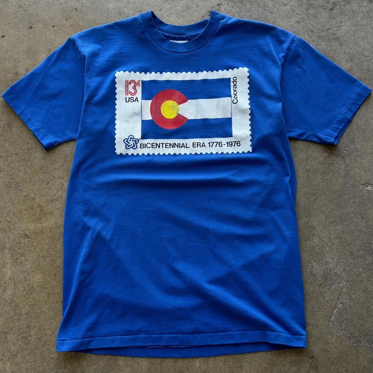 Colorado US Postal Service Vintage 70s Tshirt size: Large 1976