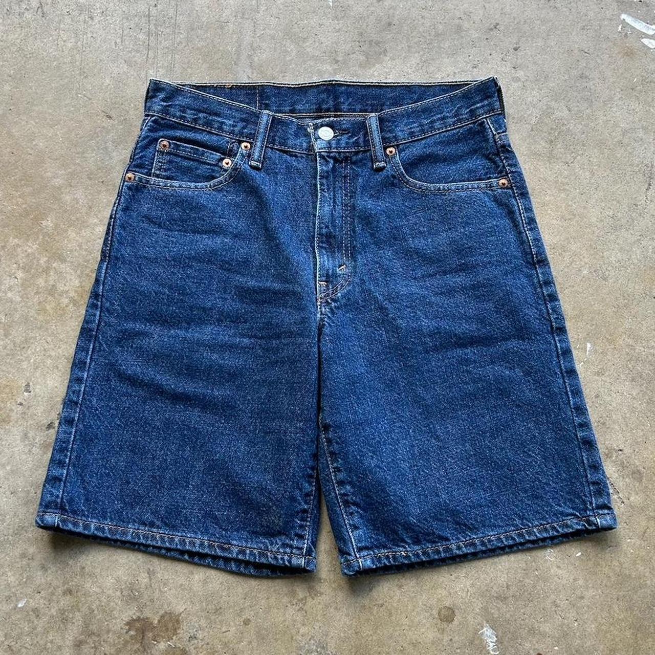 Vintage LEVIS 550 SHORTS Size 30 Dark blue denim