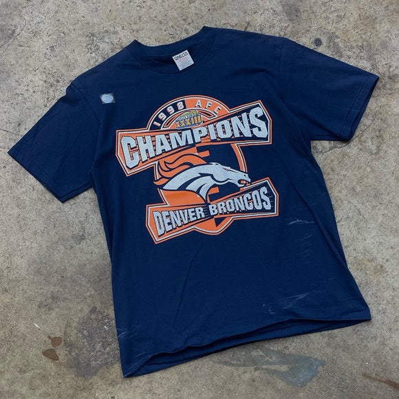 Vintage 98' Denver Broncos AFC Champions T-shirt size L