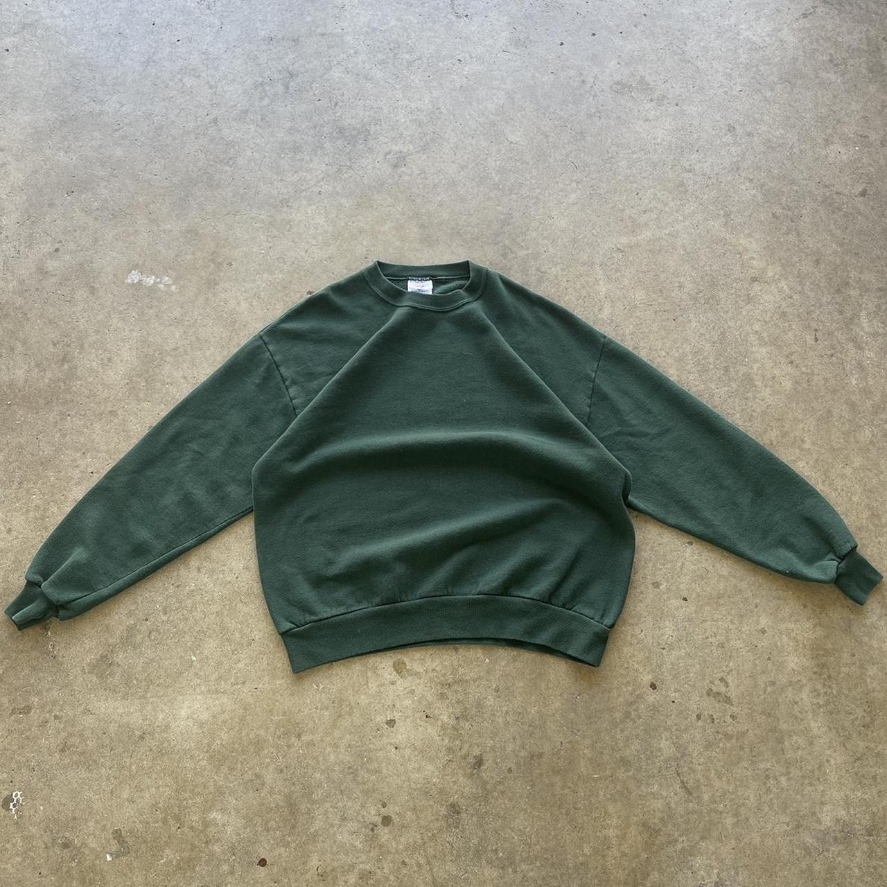 Vintage Jerzees Blank Green crewneck Size XL