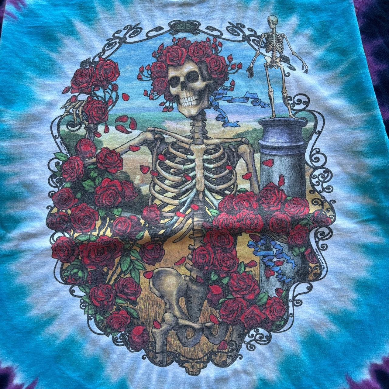 Vintage 1995 Grateful Dead 30th Anniversary Liquid Blue T-shirt Size XL