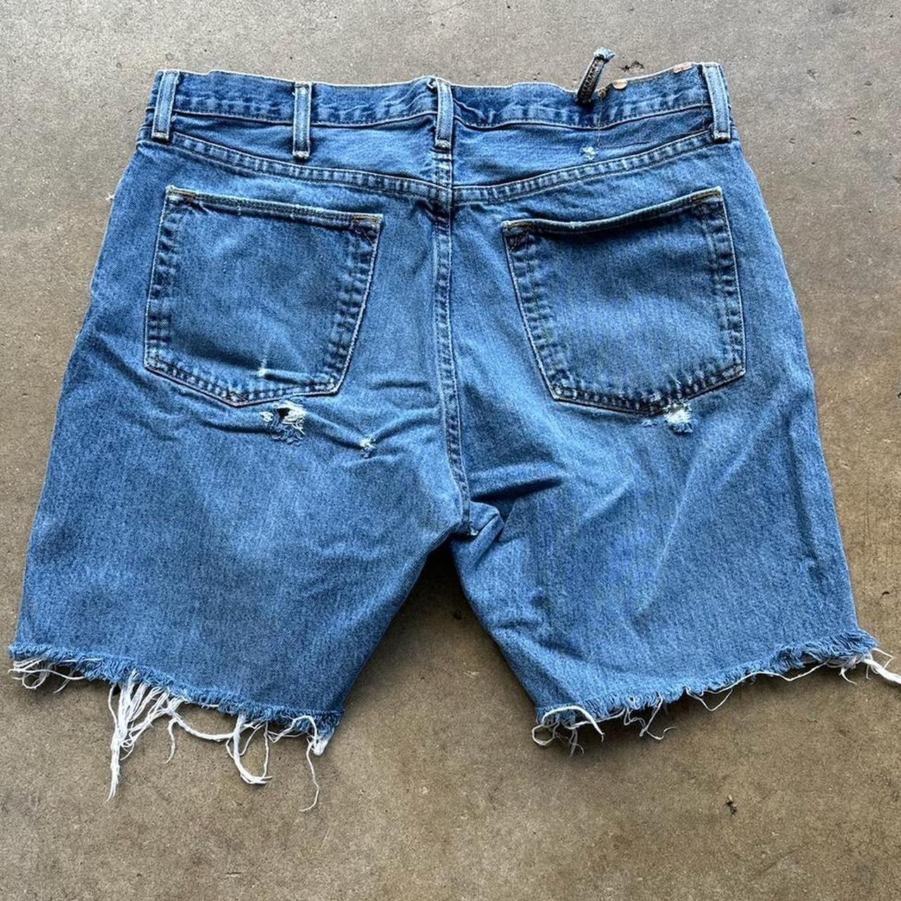 Vintage eddie Bauer Jeans cut into nice jorts Size 36