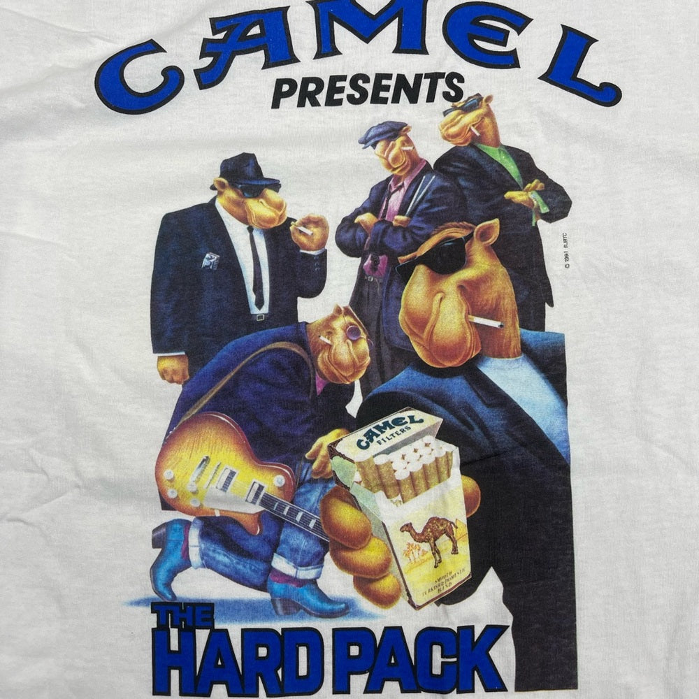 Vintage 1991 Camel Cigarettes graphic pocket t-shirt size XL