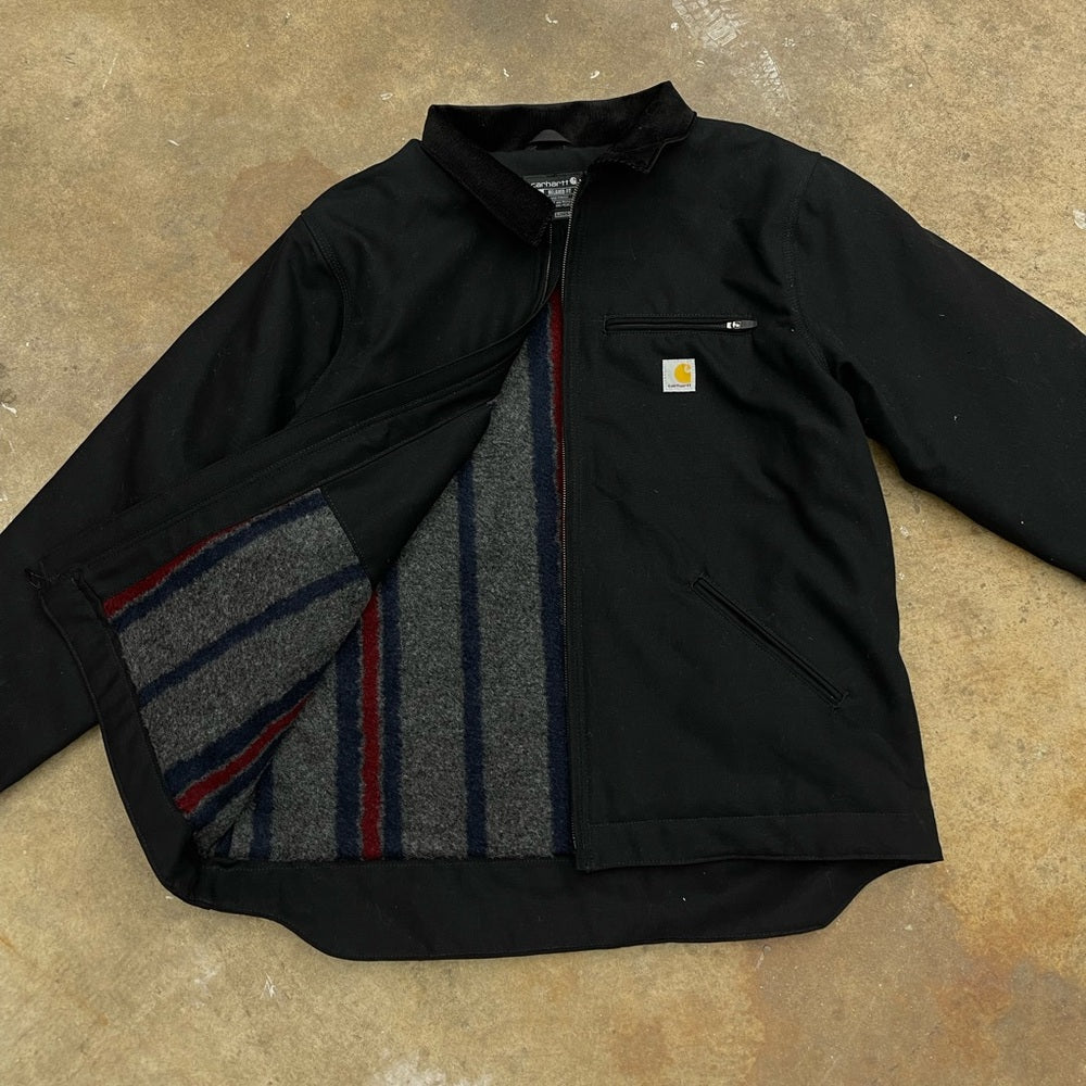 Men's Black Carhartt Detroit Jacket Size XL Tall NWT