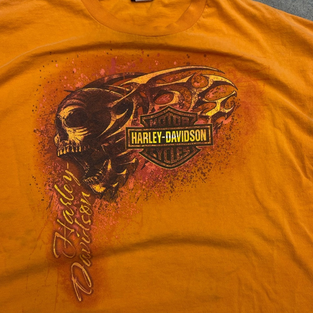 Men's vintage Harley Davidson Skull Graphic t-shirt size XXL