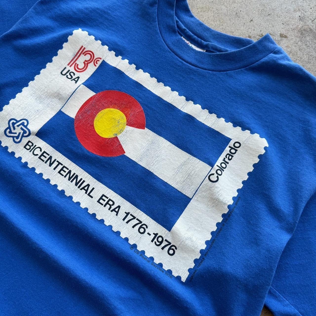 Colorado US Postal Service Vintage 70s Tshirt size: Large 1976