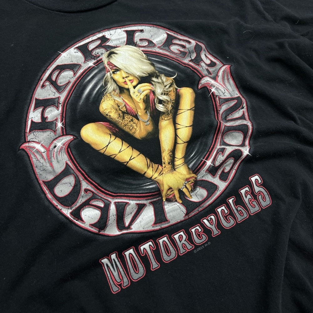 Harley Davidson Plainfield, IN Girl graphic tee Size 2XL