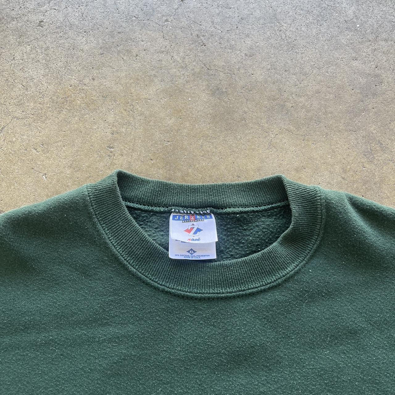 Vintage Jerzees Blank Green crewneck Size XL