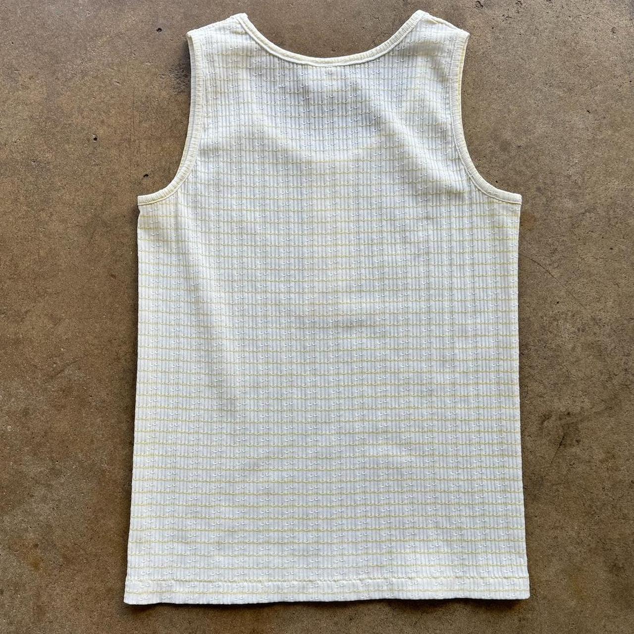 Women's Vintage golden Rose Japanese made Tank Top Size Medium
