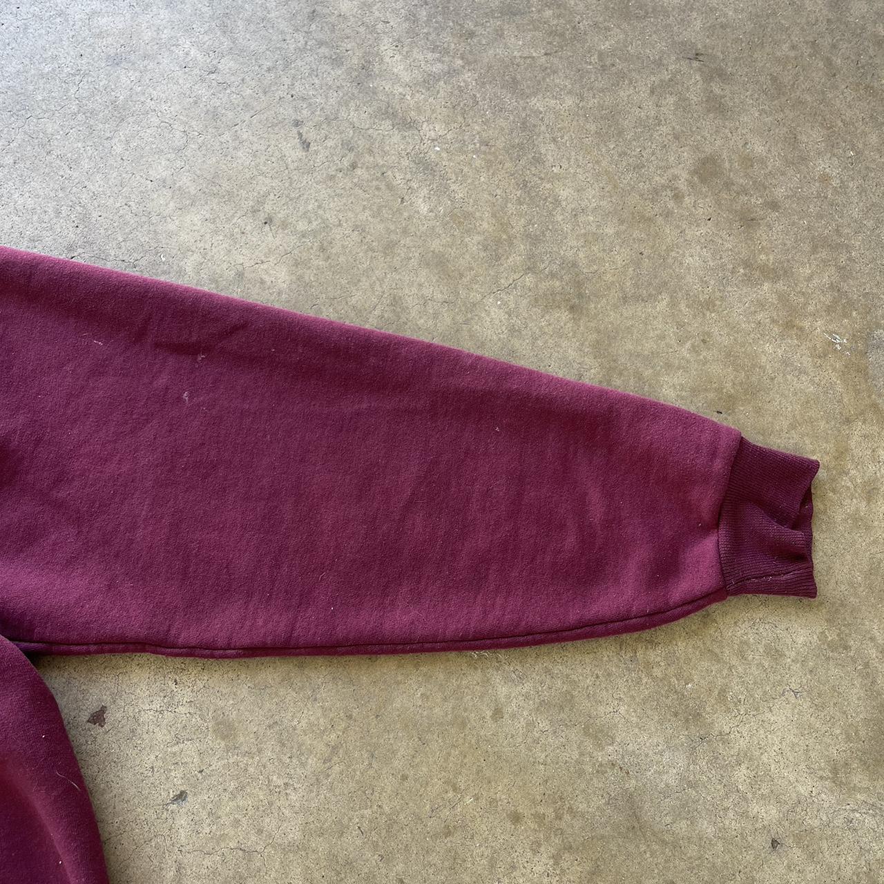 Men's Vintage Maroon Jerzees blank Heavyweight crewneck Size L