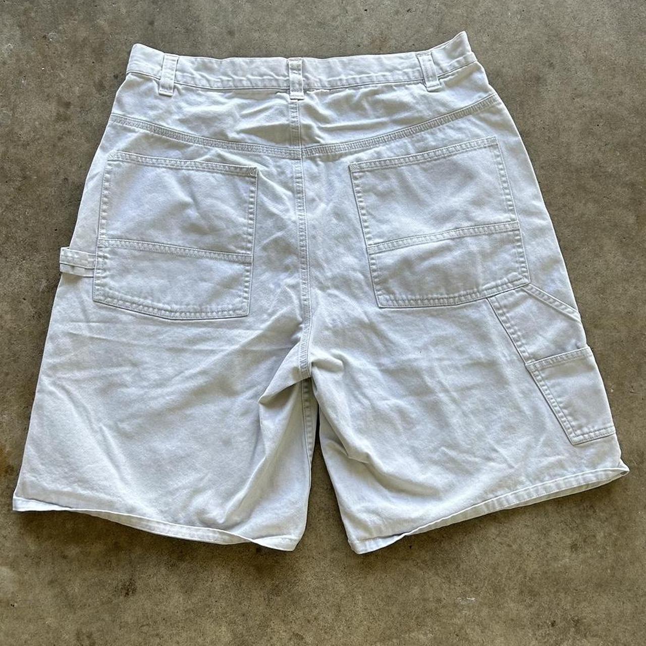 Men's Y2K White Carpenter Shorts Size 34