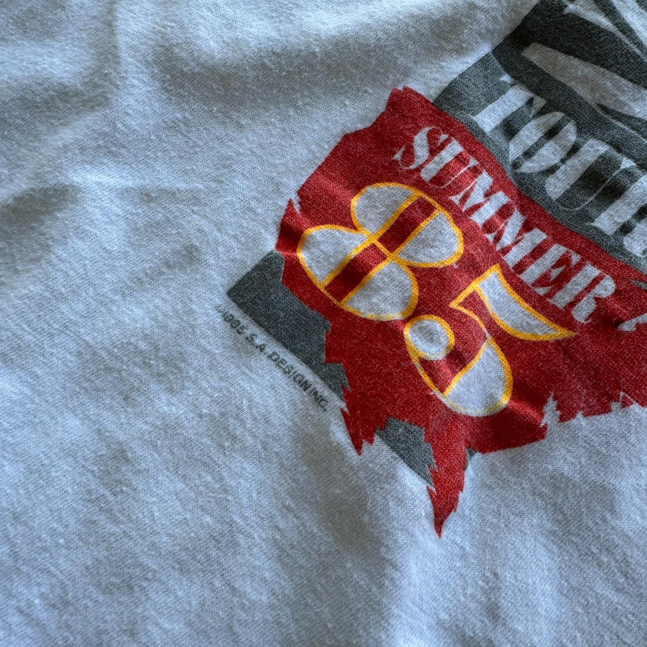 1985 The Power Station Get It On Tour Shirt RARE White T-Shirt