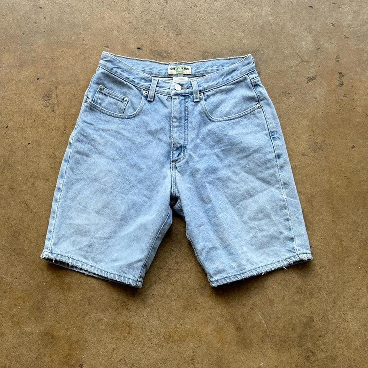 Vintage Guess Jean Shorts Jorts Size W28 Denim Jeans Made In USA 28