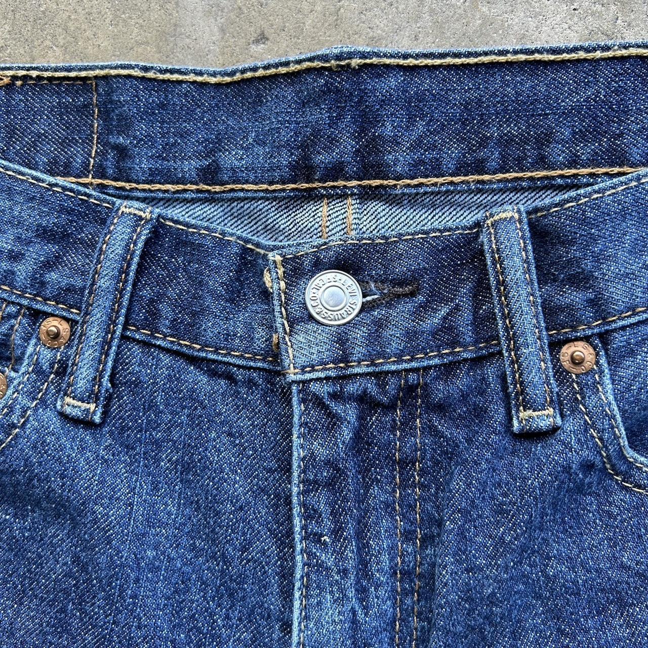 Vintage LEVIS 550 SHORTS Size 30 Dark blue denim