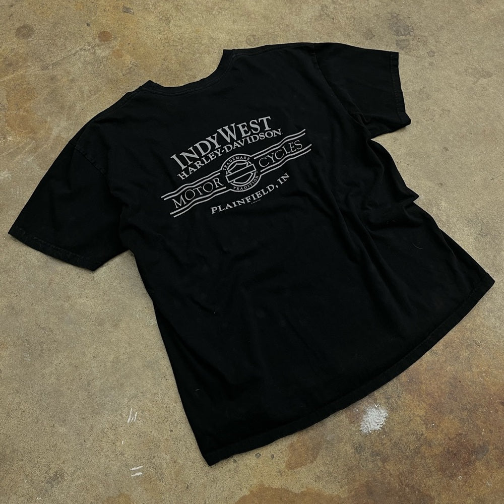 Harley Davidson Plainfield, IN Girl graphic tee Size 2XL