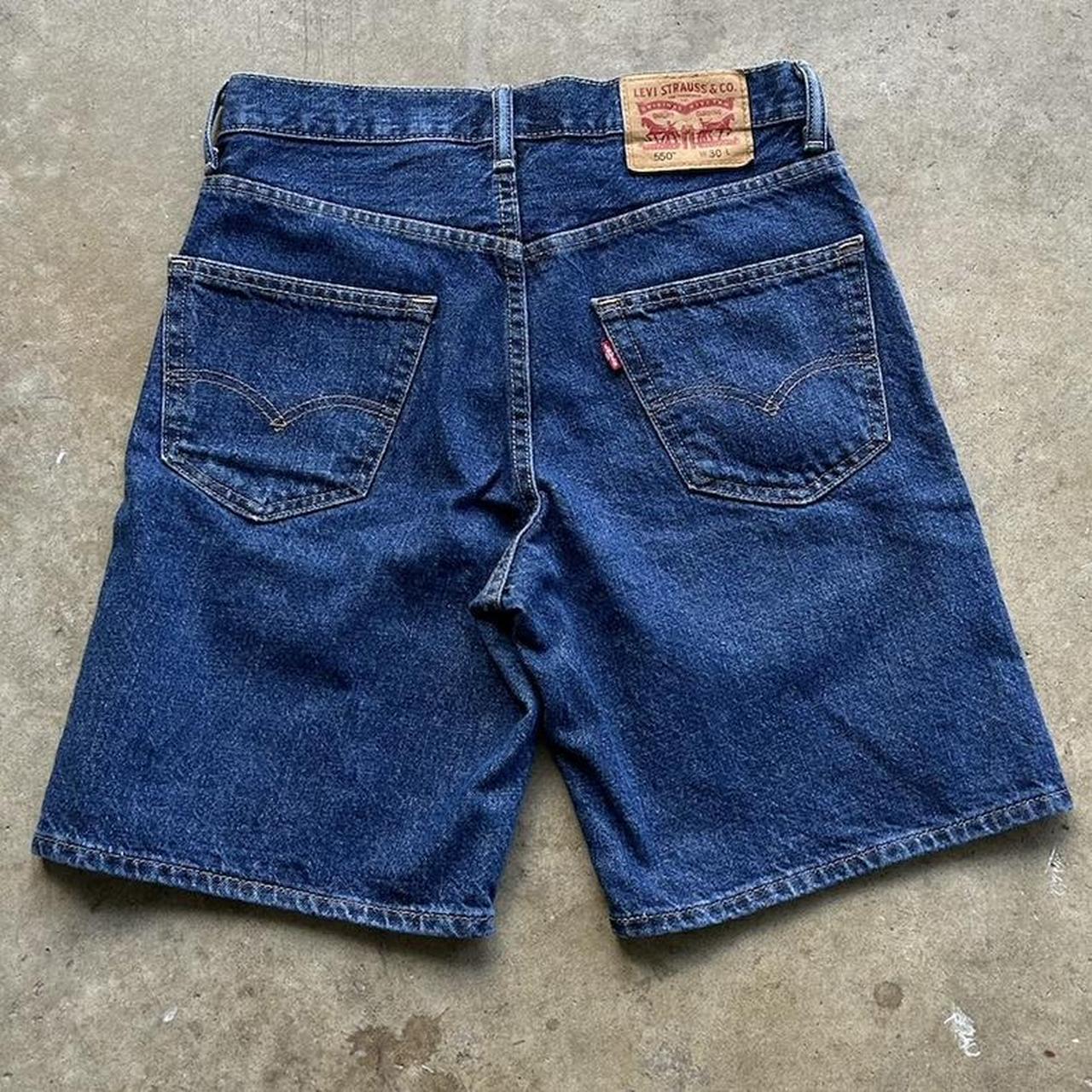 Vintage LEVIS 550 SHORTS Size 30 Dark blue denim