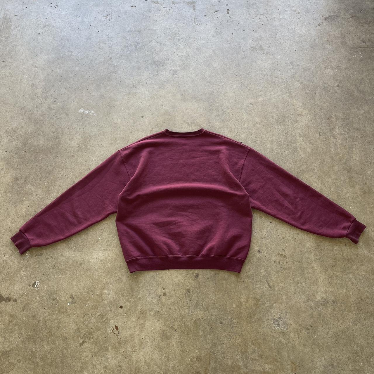 Men's Vintage Maroon Jerzees blank Heavyweight crewneck Size L