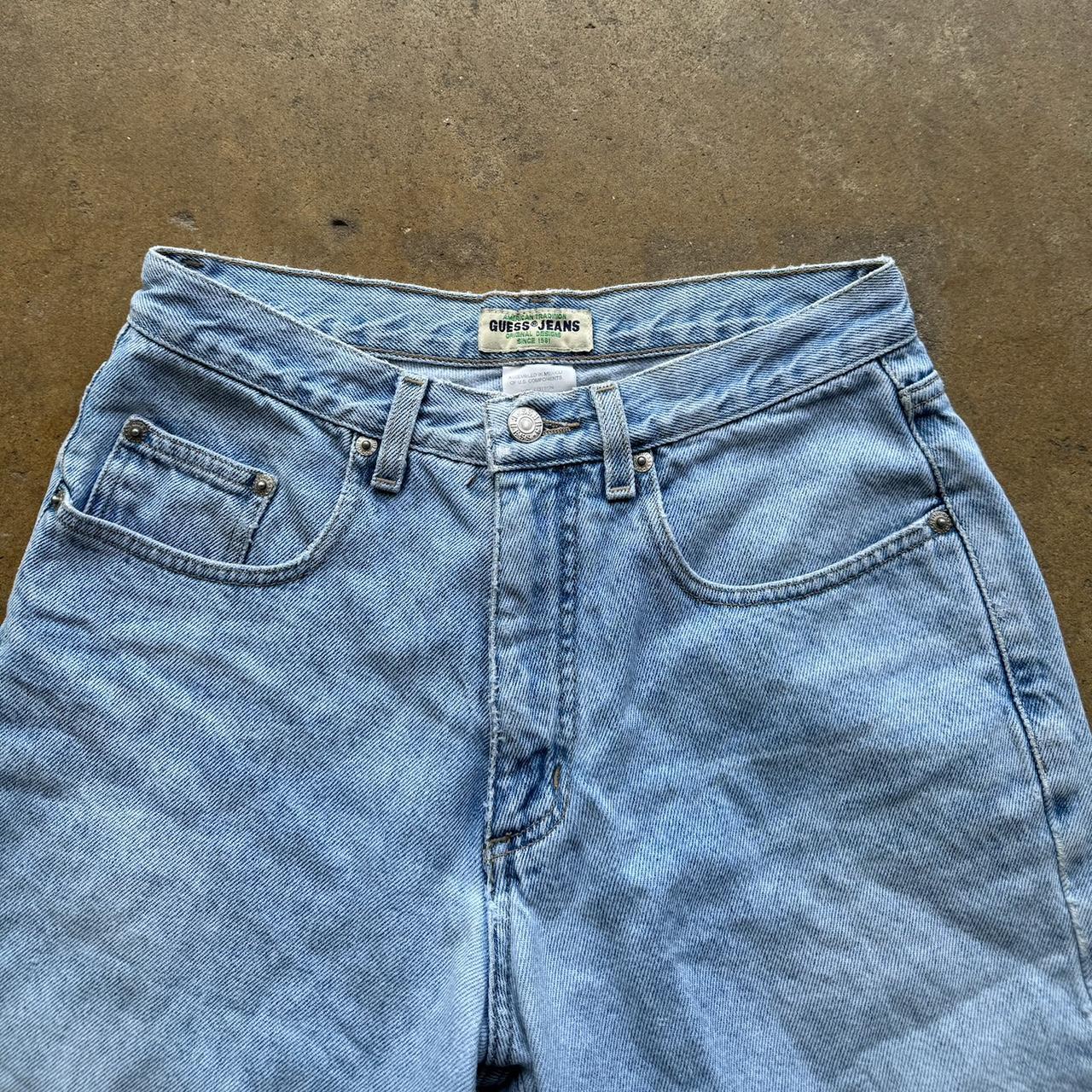 Vintage Guess Jean Shorts Jorts Size W28 Denim Jeans Made In USA 28